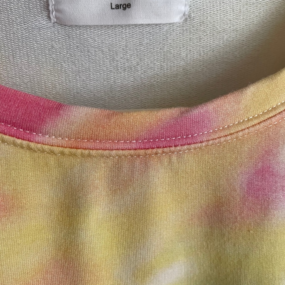Stripe & Stare Rainbow Sunshine Tie Dye Sweatshirt Shirt Top L - Picture 11 of 12